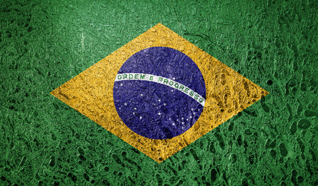 Abstract flag of Brazilの写真素材