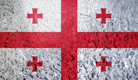 Abstract flag of Georgiaの写真素材