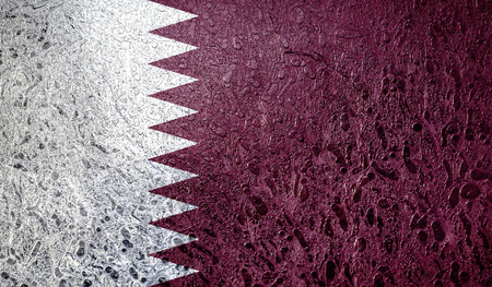 Abstract flag of Qatarの写真素材