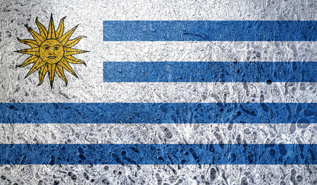 Abstract flag of Uruguayの写真素材