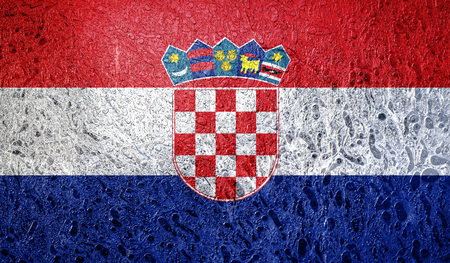 Abstract flag of Croatiaの写真素材