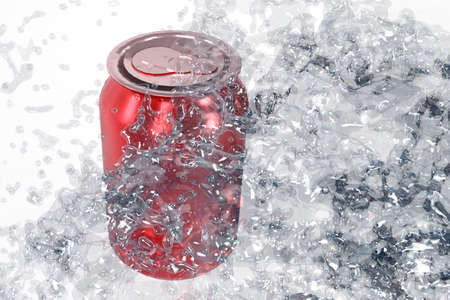Purity and turbulence of transparent water bubbles as a brackgrounds surrounding a beverage...