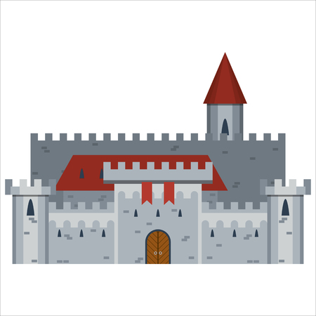 Hand Drawn Medieval Castleの写真素材