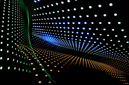 abstract of the lot of designed led lightsの写真素材