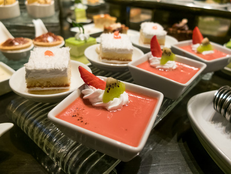 Buffet food and dessertの写真素材