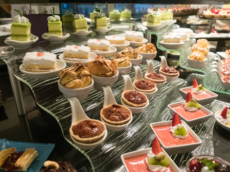 Buffet food and dessertの写真素材
