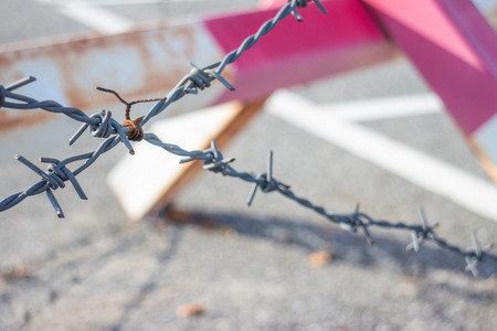 Barbed wire Barrier