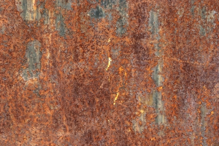 Weathered metal rusty scratched surface as backgroundの写真素材