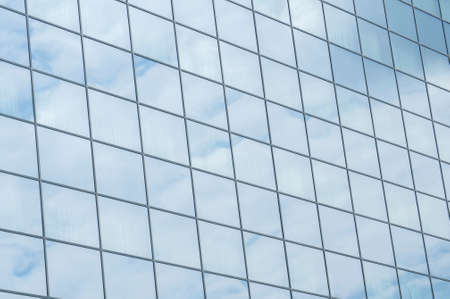 Modern office city glass facade closeup as contemporary background