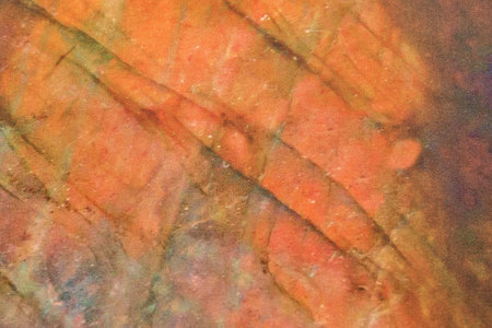 Viscose fabric sample in different color patterns closeup as textile background