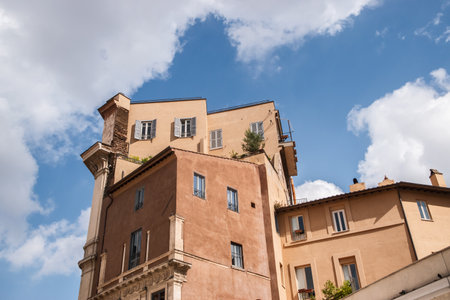 Architecture of Rome, Italy. Typical architectural details of the old cityの写真素材