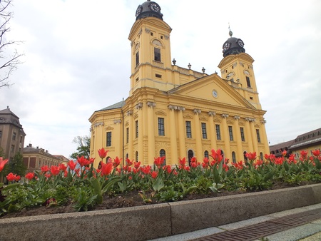The Big church in Debrecenの写真素材
