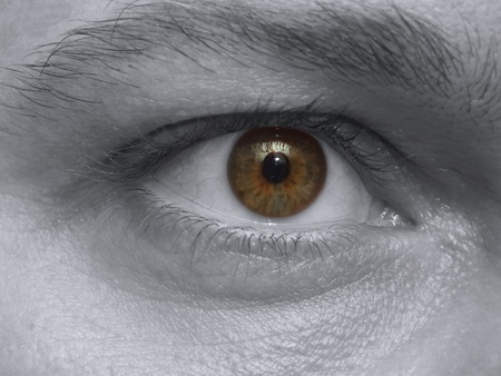 Close-up picture from an eyeの写真素材