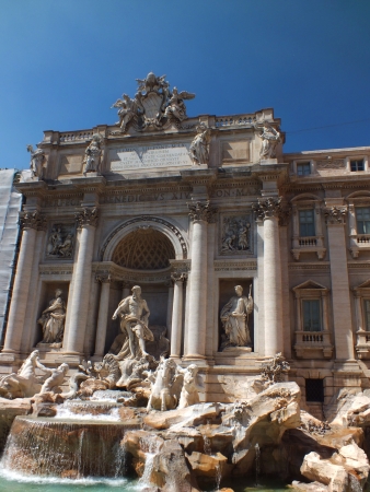 Trevi Fountain   Fontana di Trevi   in Rome, Italyのeditorial素材