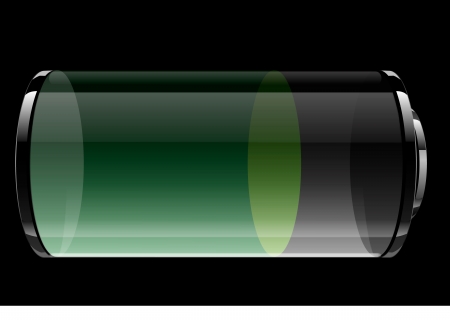 Transparent batteryのイラスト素材