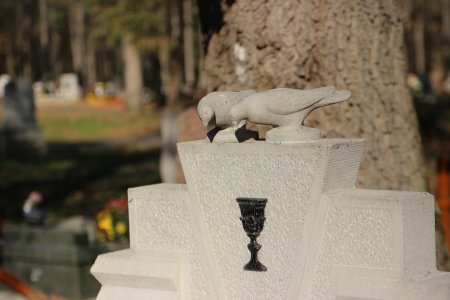 Hungarian cemetery in the autumn - outdoor photographyの写真素材