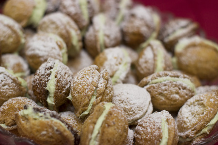 Almond seed cookies - food photographyの写真素材