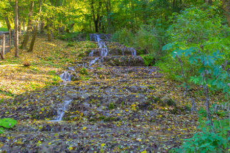 Veil waterfall in Valley of Szalajka, Hungary - outdoor photographyの写真素材