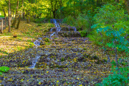 Veil waterfall in Valley of Szalajka, Hungary - outdoor photographyの写真素材