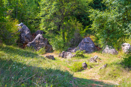 The Bear Rocks, Hungary, Josvafo - near the Red Lakeの写真素材