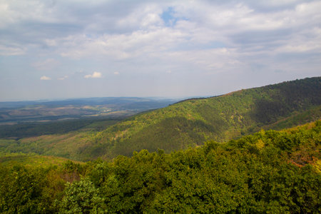 Hungarian landscape in the summer, Bukk plateauの写真素材