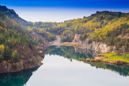 Mine lake at Rudabanya, Hungary - outdoor photography
