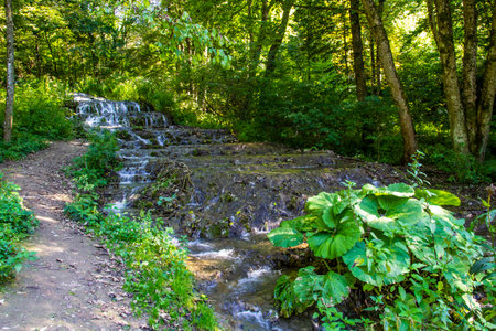 Veil waterfall, Hungary, Szalajka valley - outdoor photographyの写真素材