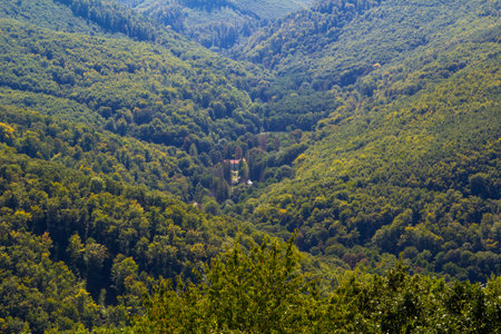 Landscape from tower of Millenium, Szilvasvarad - landscape photographyの写真素材