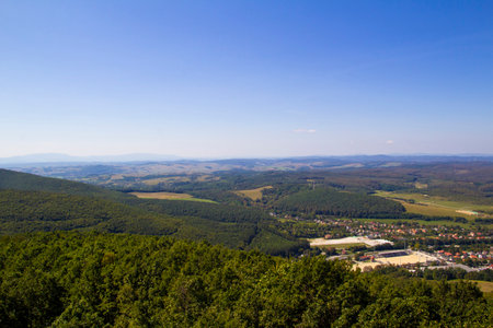 Landscape from Millenium viewpoint, Szilvasvarad - landscape photographyの写真素材