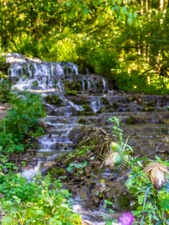 Veil waterfall, Hungary, Szalajka valley - outdoor photographyの写真素材