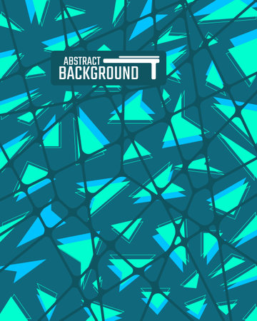 Abstract geometric backgrounds for sports and games. Abstract racing backgrounds for t-shirts, race car livery, car vinyl stickers, etc. Vector background.のイラスト素材