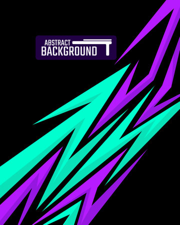 Abstract geometric backgrounds for sports and games. Abstract racing backgrounds for t-shirts, race car livery, car vinyl stickers, etc. Vector background.のイラスト素材