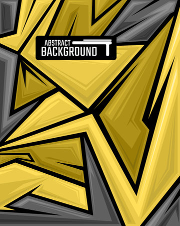 Abstract geometric backgrounds for sports and games. Abstract racing backgrounds for t-shirts, race car livery, car vinyl stickers, etc. Vector background.のイラスト素材