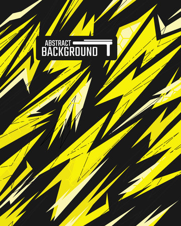 Abstract geometric backgrounds for sports and games. Abstract racing backgrounds for t-shirts, race car livery, car vinyl stickers, etc. Vector background.のイラスト素材