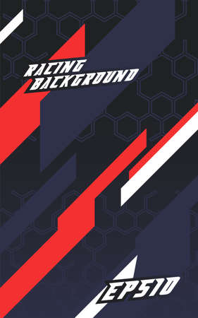 Abstract geometric backgrounds for sports. Abstract racing backgrounds for t-shirts, race car livery, car vinyl stickers, etc. Vector background.のイラスト素材