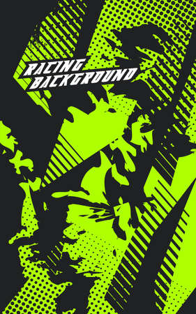 Abstract geometric backgrounds for sports. Abstract racing backgrounds for t-shirts, race car livery, car vinyl stickers, etc. Vector background.のイラスト素材