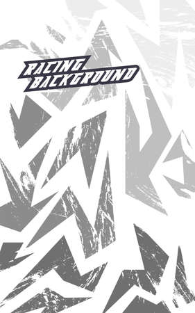 Abstract geometric backgrounds for sports. Abstract racing backgrounds for t-shirts, race car livery, car vinyl stickers, etc. Vector background.のイラスト素材