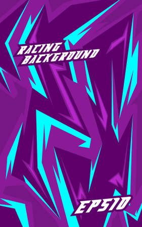 Abstract geometric backgrounds for sports. Abstract racing backgrounds for t-shirts, race car livery, car vinyl stickers, etc. Vector background.のイラスト素材