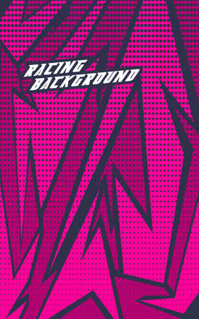 Abstract geometric backgrounds for sports. Abstract racing backgrounds for t-shirts, race car livery, car vinyl stickers, etc. Vector background.のイラスト素材