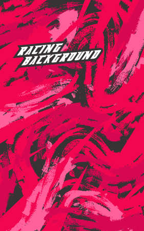 Abstract geometric backgrounds for sports. Abstract racing backgrounds for t-shirts, race car livery, car vinyl stickers, etc. Vector background.のイラスト素材