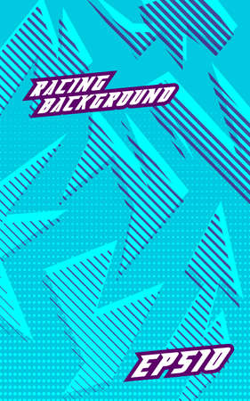 Abstract geometric backgrounds for sports. Abstract racing backgrounds for t-shirts, race car livery, car vinyl stickers, etc. Vector background.のイラスト素材