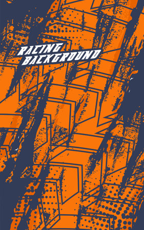 Abstract geometric backgrounds for sports. Abstract racing backgrounds for t-shirts, race car livery, car vinyl stickers, etc. Vector background.のイラスト素材