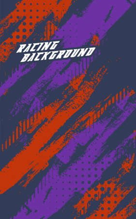 Abstract geometric backgrounds for sports. Abstract racing backgrounds for t-shirts, race car livery, car vinyl stickers, etc. Vector background.のイラスト素材
