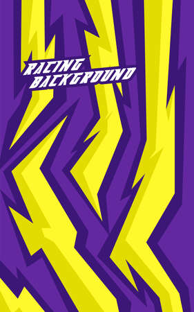 Abstract geometric backgrounds for sports. Abstract racing backgrounds for t-shirts, race car livery, car vinyl stickers, etc. Vector background.のイラスト素材