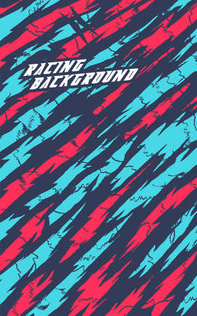 Abstract geometric backgrounds for sports. Abstract racing backgrounds for t-shirts, race car livery, car vinyl stickers, etc. Vector background.のイラスト素材