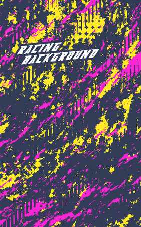 Abstract geometric backgrounds for sports. Abstract racing backgrounds for t-shirts, race car livery, car vinyl stickers, etc. Vector background.のイラスト素材