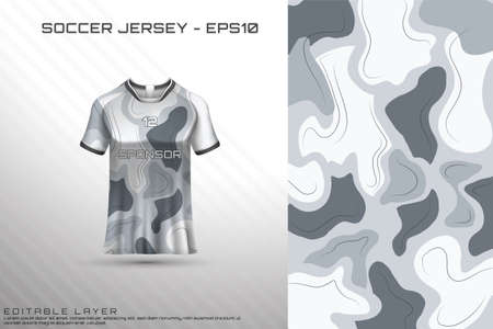 Front racing shirt design. Sports design for racing, cycling, jersey game vectorのイラスト素材