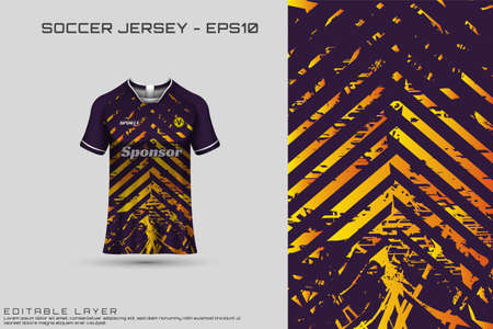 Front racing shirt design. Sports design for racing, cycling, jersey game vectorのイラスト素材