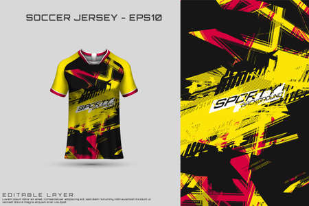 Front racing shirt design. Sports design for racing, cycling, jersey game vectorのイラスト素材