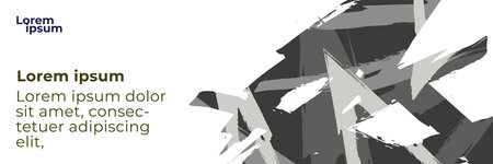 Abstract landscape background cover design with brush strokes concept. Design element for posters, magazines, book covers, brochure template, presentation.のイラスト素材